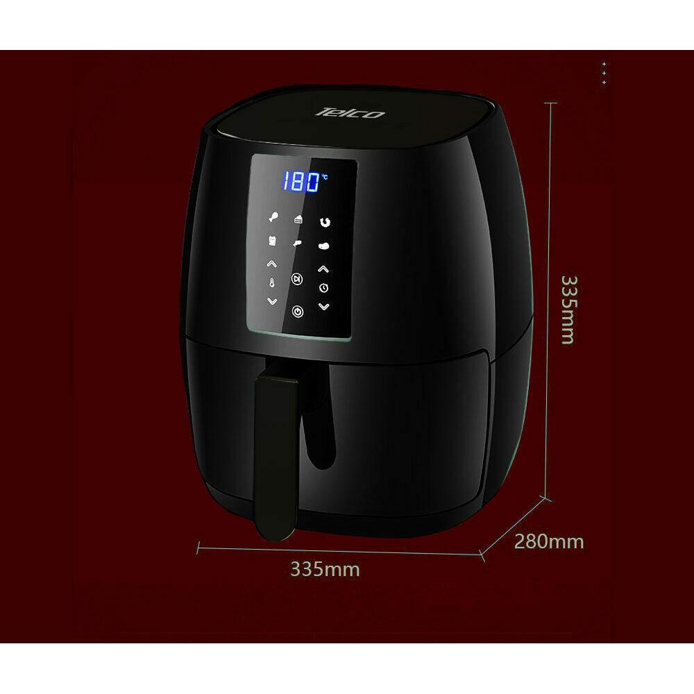 Telco 060083 Φριτέζα Αέρος με Αποσπώμενο Κάδο 5.5lt Μαύρη