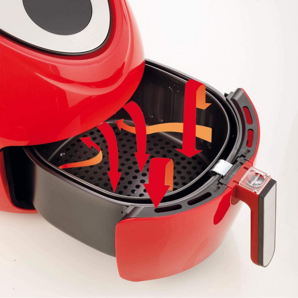 Ariete Airy Fryer XXL 4618/01 Φριτέζα Αέρος με Αποσπώμενο Κάδο 5.5lt Κόκκινη