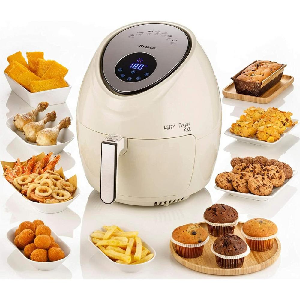 Ariete Airy Fryer XXL 4618/02 Φριτέζα Αέρος με Αποσπώμενο Κάδο 5.5lt Μπεζ