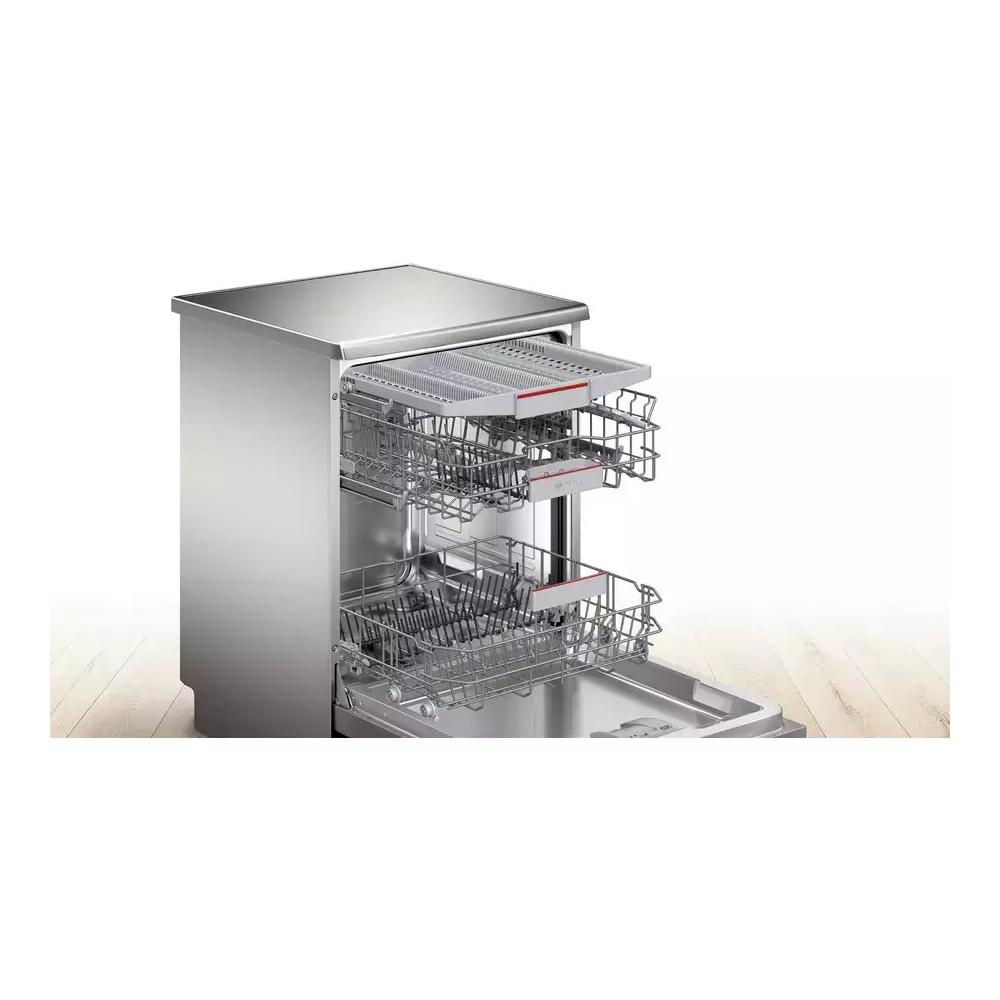 Bosch SMS4HMI02E Ελεύθερο Πλυντήριο Πιάτων με Wi-Fi για 14 Σερβίτσια Π60xY84.5εκ. Inox