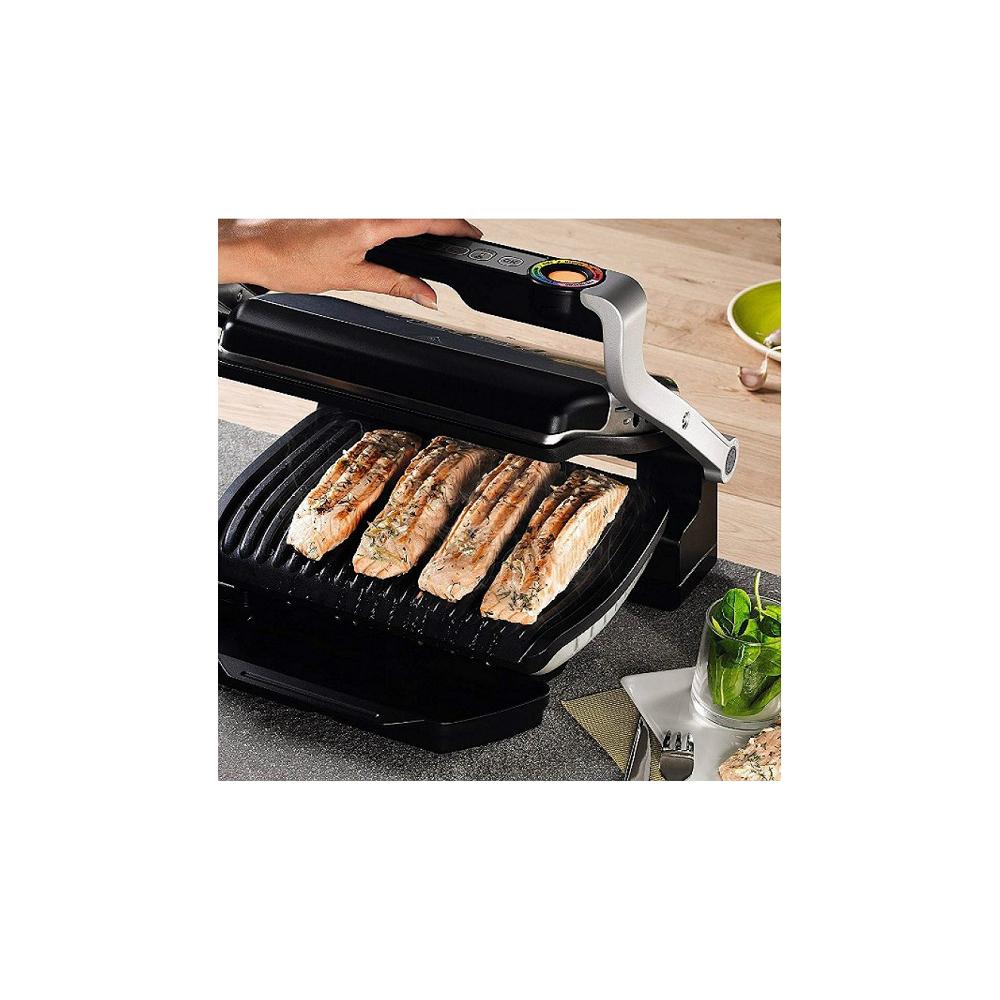 Tefal OptiGrill+ GC712D Τοστιέρα Γκριλιέρα με Αποσπώμενες Πλάκες 2000W Inox