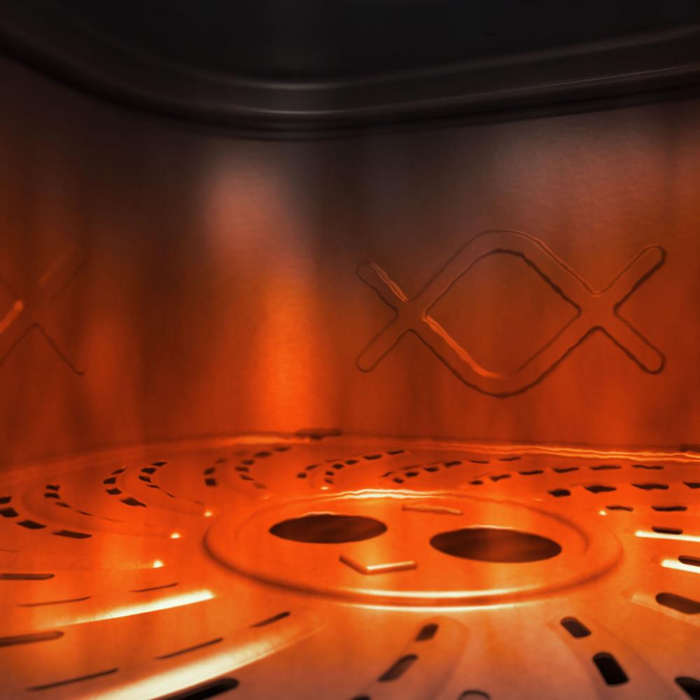 Rohnson R-2834 Φριτέζα Αέρος με Αποσπώμενο Κάδο 8lt Μαύρη