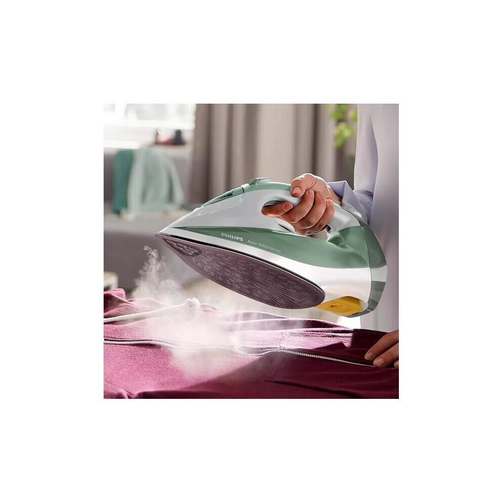 Philips Σίδερο Ατμού 2600W με Αντικολλητική Πλάκα και Συνεχόμενη Παροχή 45gr/min Green DST7012/70