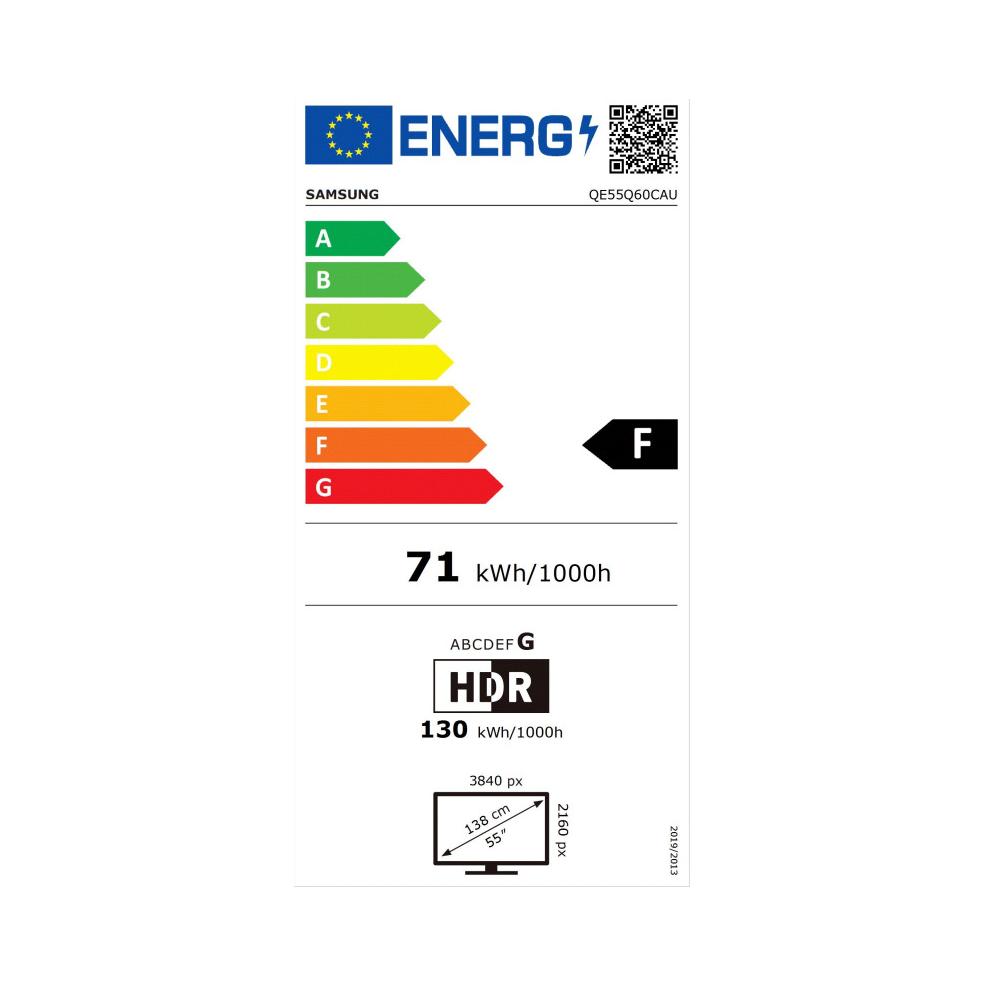 Samsung Smart Τηλεόραση 55" 4K UHD QLED QE55Q60C HDR (2023)