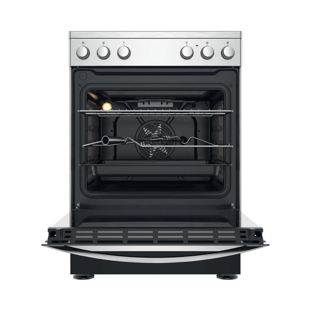 Indesit IS67V5KCX/E Κουζίνα 69lt με Κεραμικές Εστίες Π60εκ. Inox