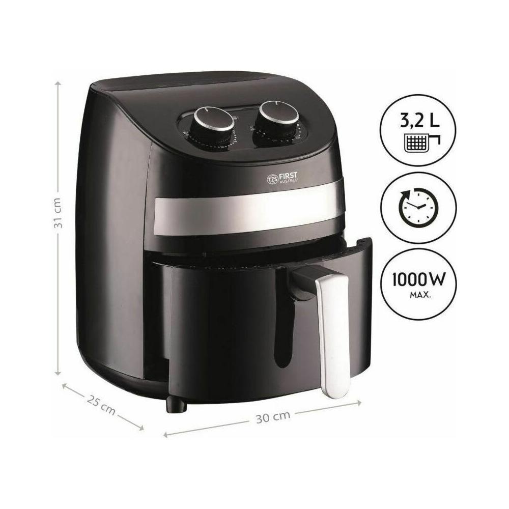 First Austria FA-5053-2 Φριτέζα Αέρος με Αποσπώμενο Κάδο 3.2lt Μαύρη