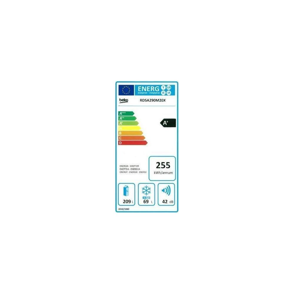 Beko RDSA290M20W Ψυγείο Δίπορτο Υ162xΠ59.5xΒ60εκ.