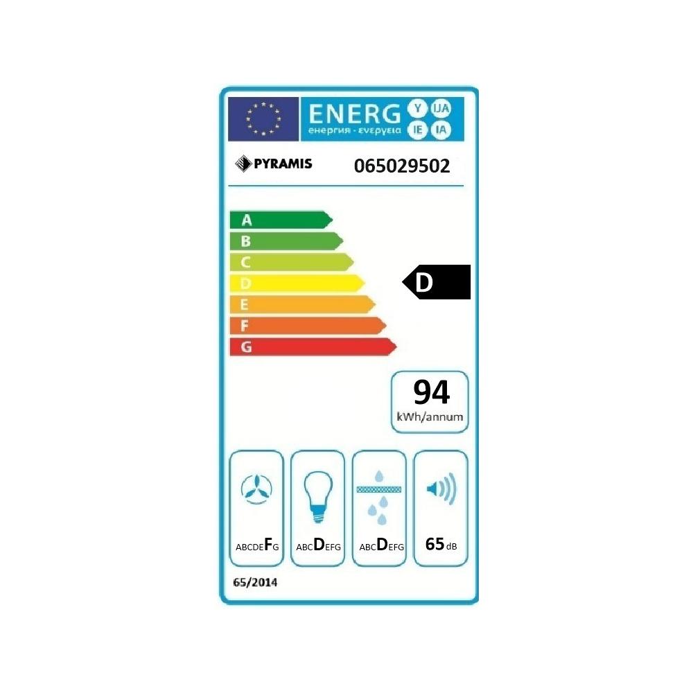 Pyramis Essential Απλός με 2 Μοτέρ Ελεύθερος Απορροφητήρας 60cm Inox