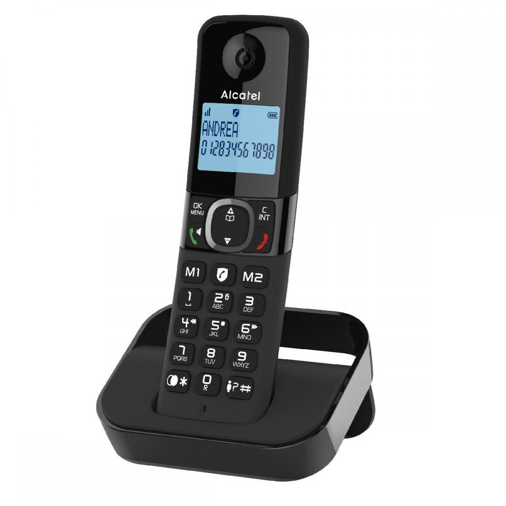 Alcatel F860 Duo Ασύρματο Τηλέφωνο Duo με Aνοιχτή Aκρόαση Μαύρο