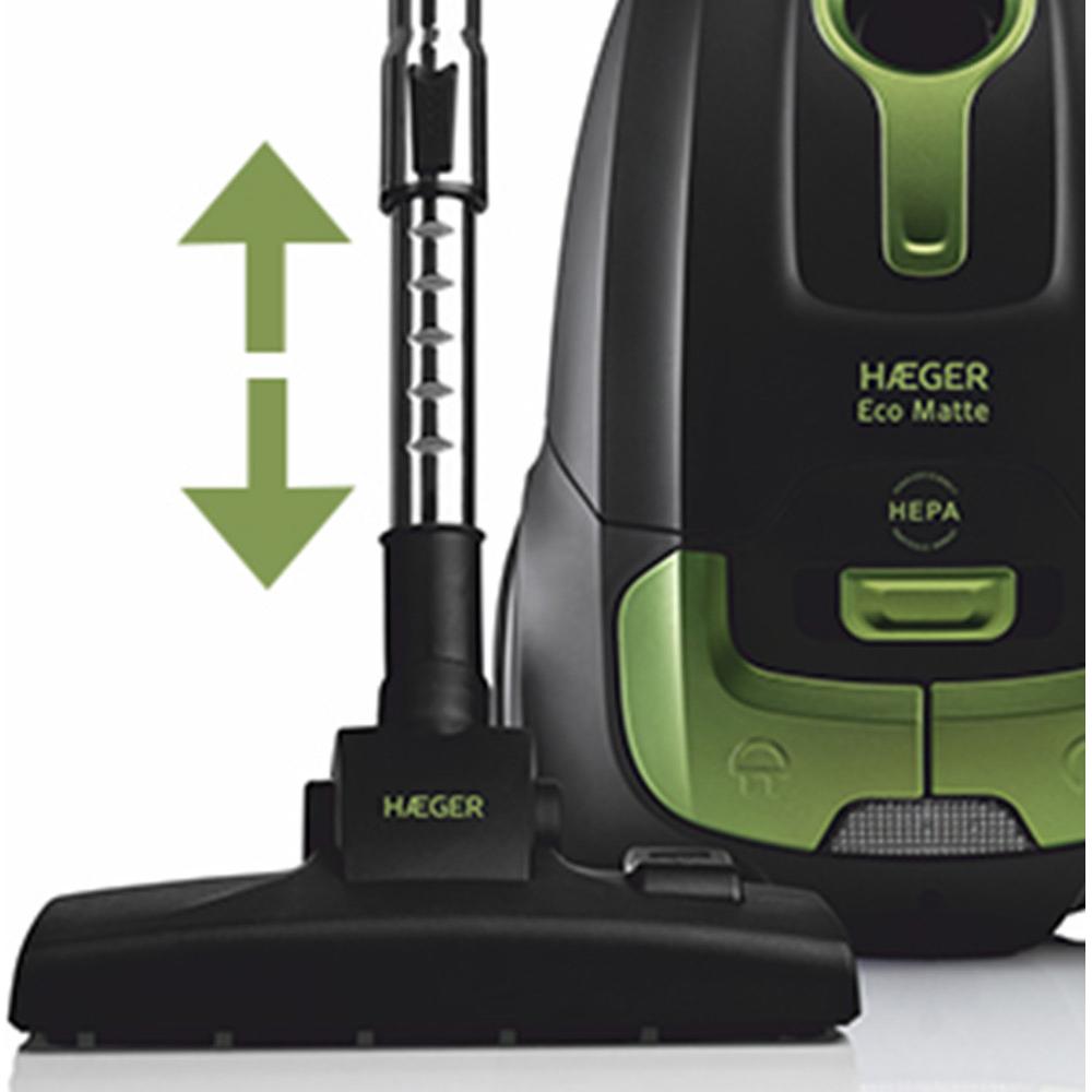 Haeger Eco Matte VC-70B.035A Ηλεκτρική Σκούπα 700W με Σακούλα 4lt Μαύρη