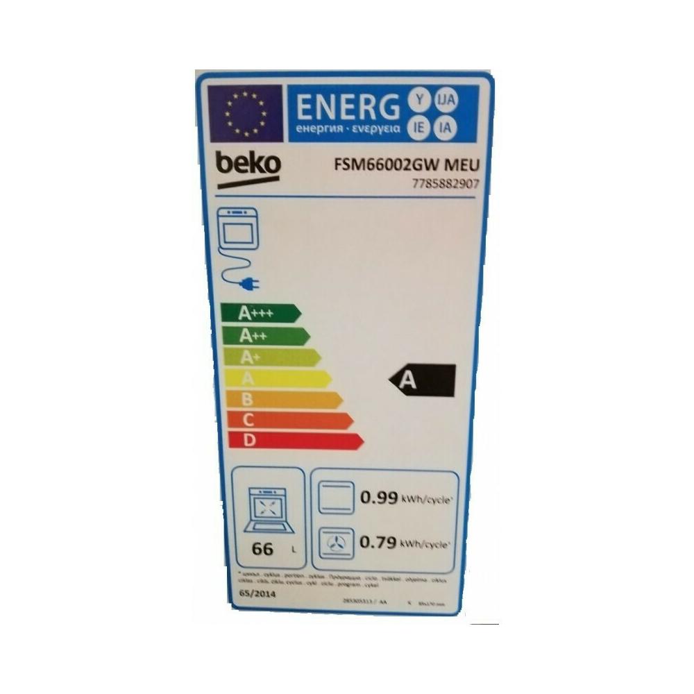 Beko FSM66002GW Κουζίνα 66lt με Εμαγιέ Εστίες Π60εκ. Λευκή