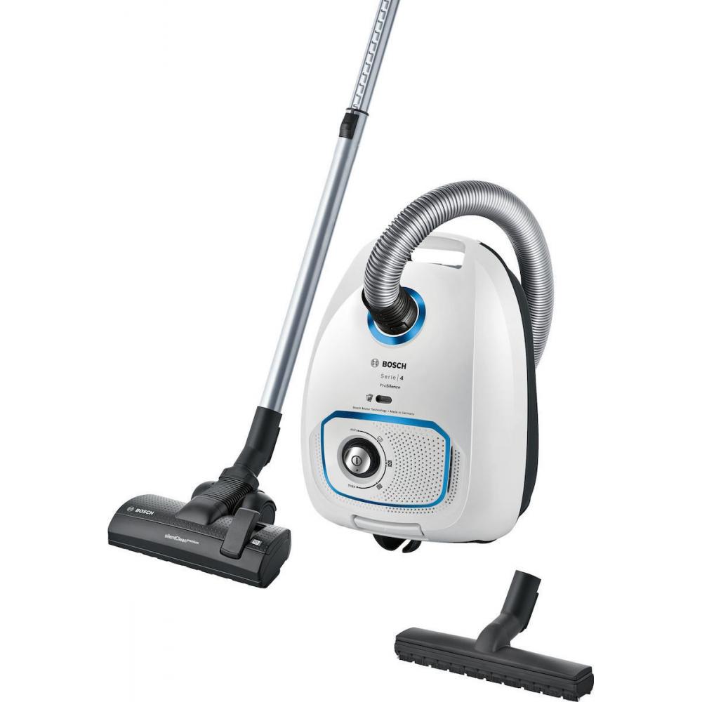 Bosch BGLS4SIL1 Ηλεκτρική Σκούπα 700W με Σακούλα 4lt Λευκή