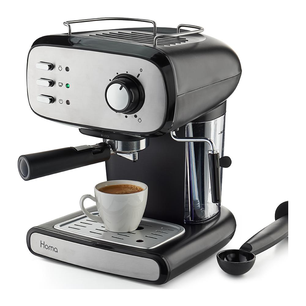 Homa HCM-7515 Μηχανή Espresso 850W Πίεσης 15bar Μαύρη