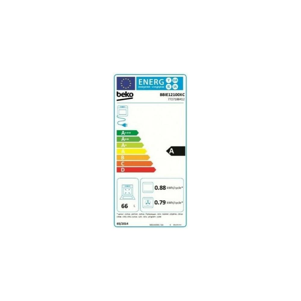 Beko BBIE12100XC Φούρνος άνω Πάγκου 66lt χωρίς Εστίες Π59.4εκ. Inox