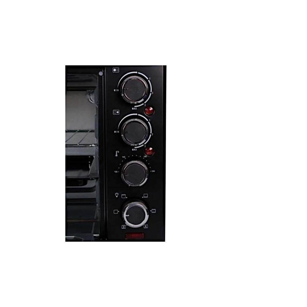 Muhler MN-3809 Ηλεκτρικό Φουρνάκι 38lt με 2 Εστίες Black