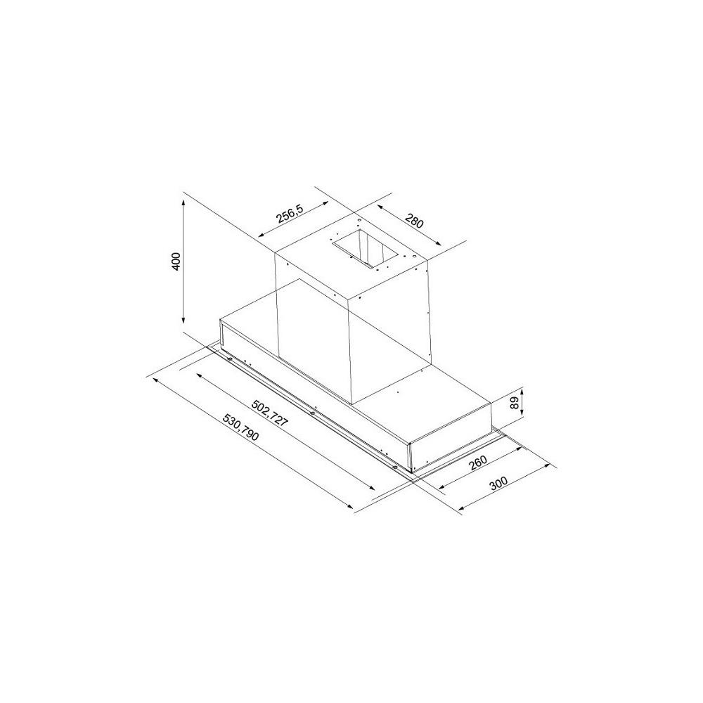 Davoline Inside 60 IX/WH Μηχανισμός Απορρόφησης 60cm Λευκός