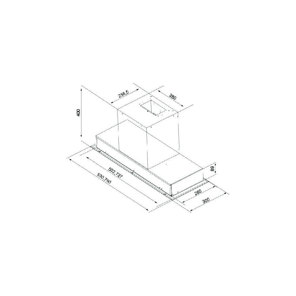Davoline Inside 60 IX Μηχανισμός Απορρόφησης 60cm Inox / Black