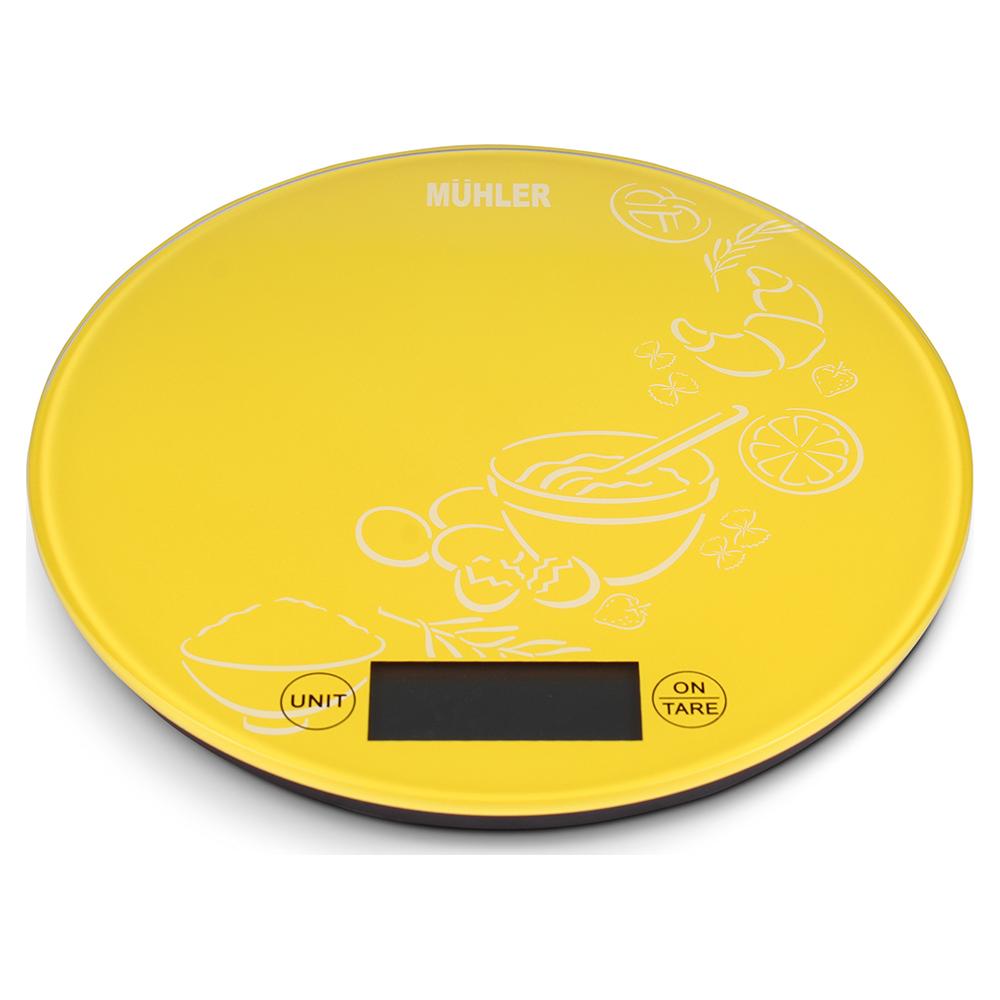 Muhler KSC-2026R Ψηφιακή Ζυγαριά Κουζίνας 1gr/5kg Yellow