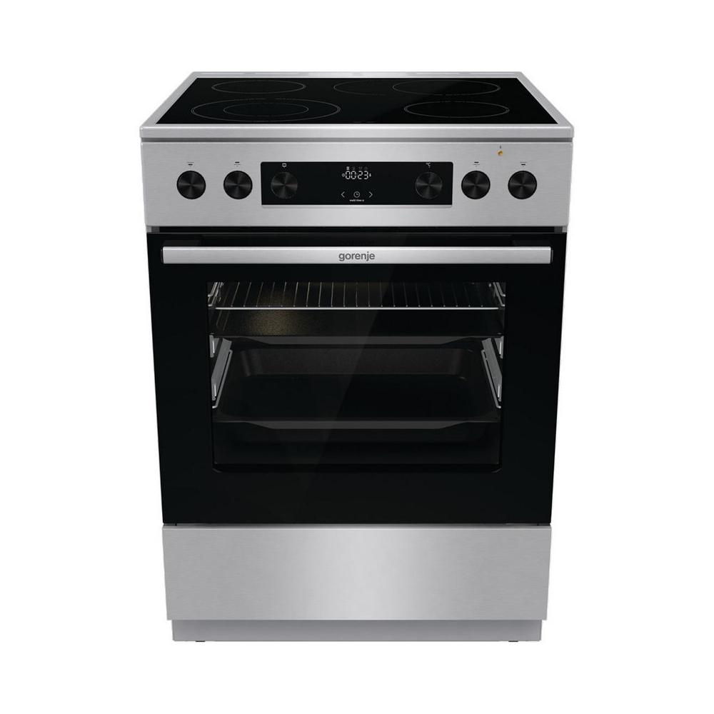 Gorenje GECS6C70XPA Κουζίνα 71lt με Κεραμικές Εστίες Π60εκ. Inox