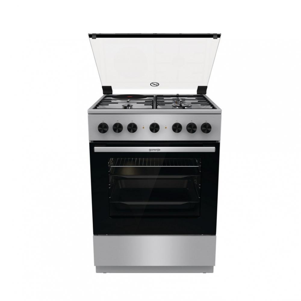 Gorenje GK 6B41 XD Κουζίνα 71lt με Εστίες Φυσικού Αερίου Π60εκ. Inox