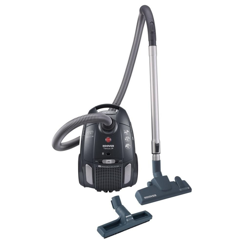 Hoover Telios TE70_TE24011 Ηλεκτρική Σκούπα 700W με Σακούλα 3.5lt Μαύρη