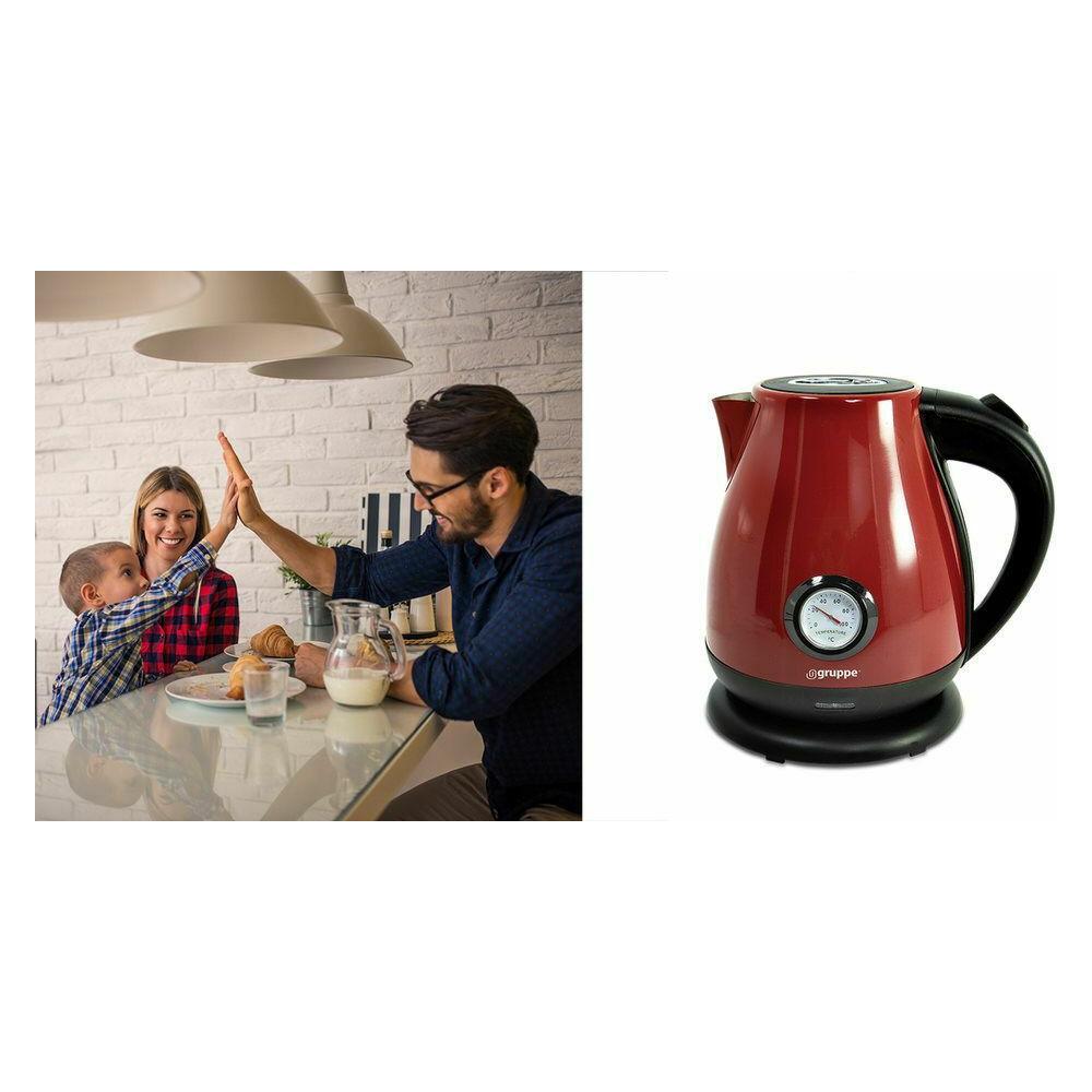 Gruppe HHB1782B Βραστήρας 1.7lt 2200W Κόκκινος