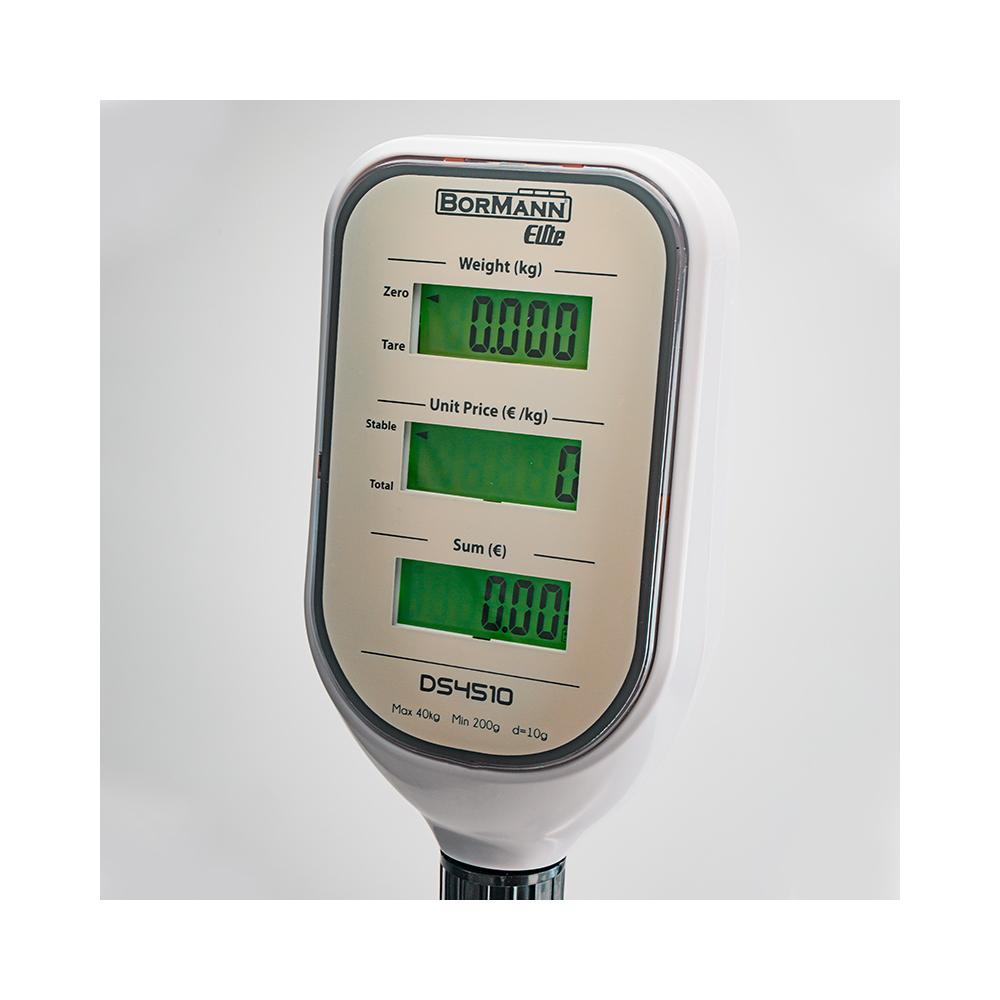 Bormann Ηλεκτρονική Επαγγελματική Ζυγαριά με Ικανότητα Ζύγισης 40kg και Υποδιαίρεση 10gr