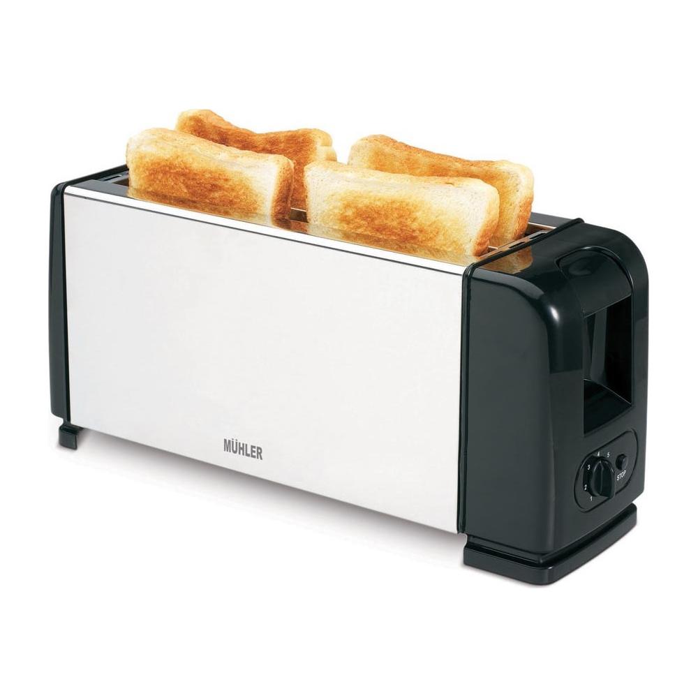 Muhler MT-1244S Φρυγανιέρα 4 Θέσεων 1200W Inox