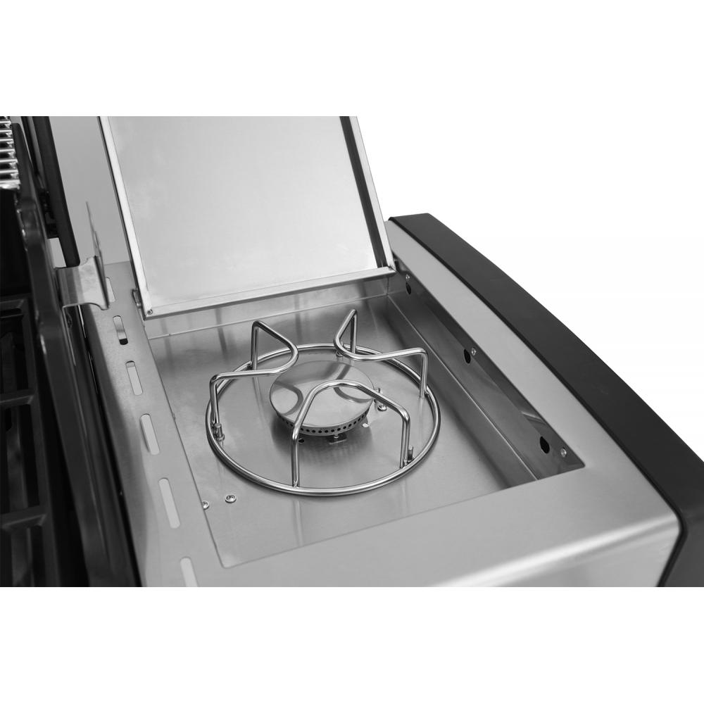 Thermogatz Gs Grill Superior Ψησταριά Υγραερίου Μαντεμένιας Σχάρας 52x46εκ. με 4 Εστίες 14kW και Πλαϊνό Μάτι