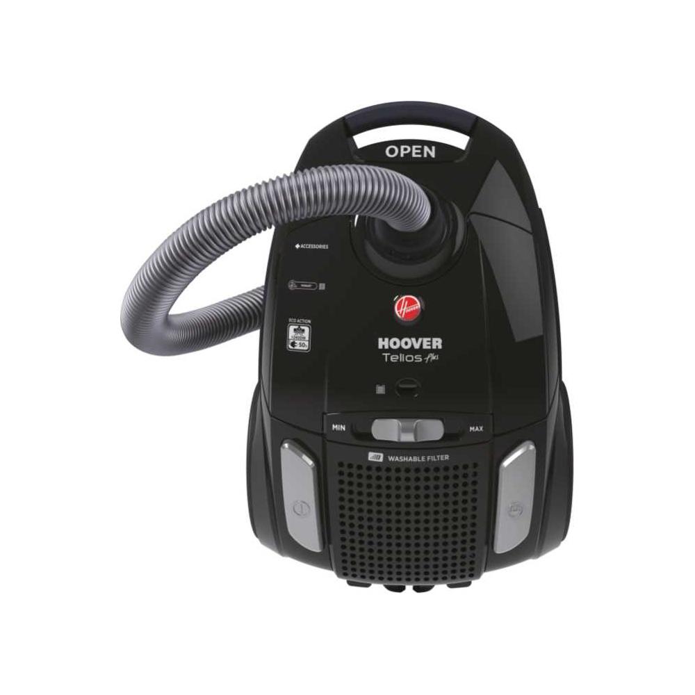 Hoover Telios TE70_TE24011 Ηλεκτρική Σκούπα 700W με Σακούλα 3.5lt Μαύρη