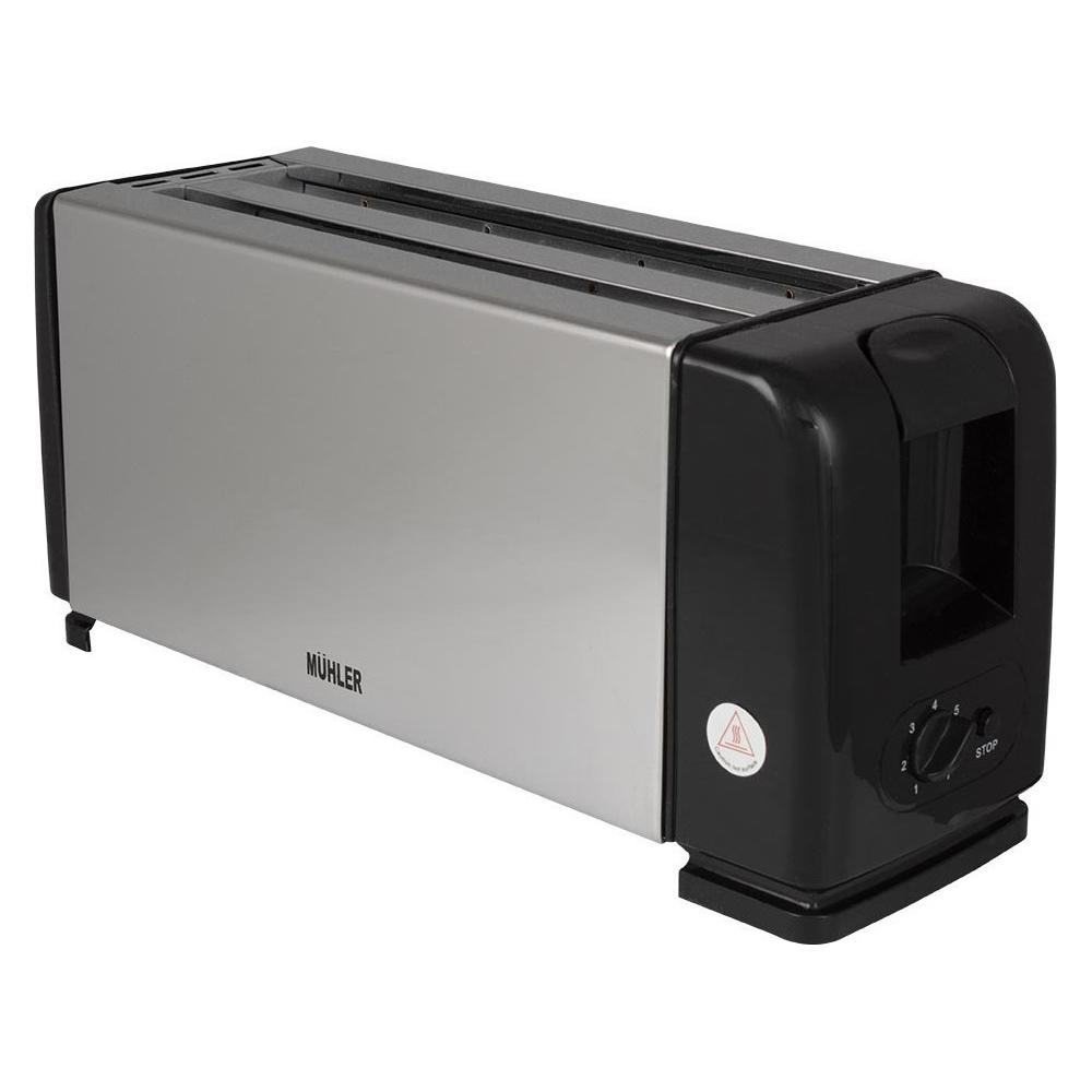 Muhler MT-1244S Φρυγανιέρα 4 Θέσεων 1200W Inox