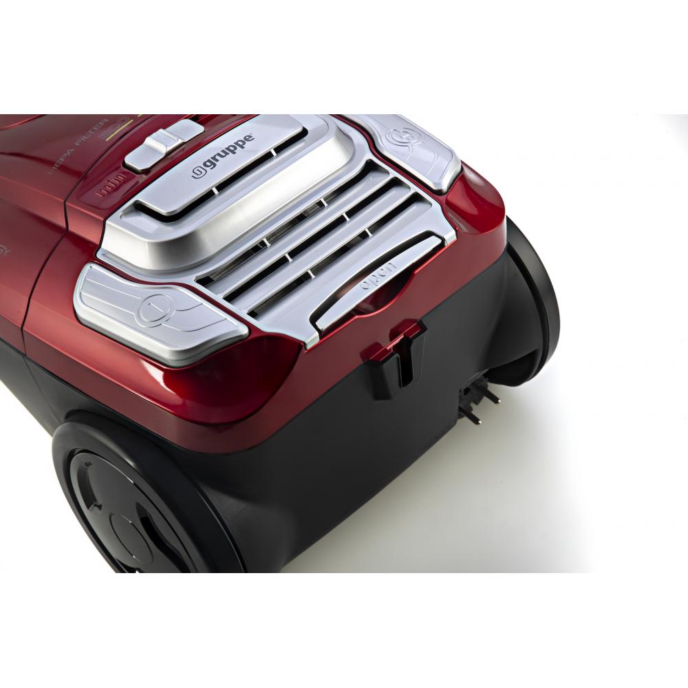 Gruppe VCB43C16A Silent Ηλεκτρική Σκούπα 700W με Σακούλα 3lt Κόκκινη