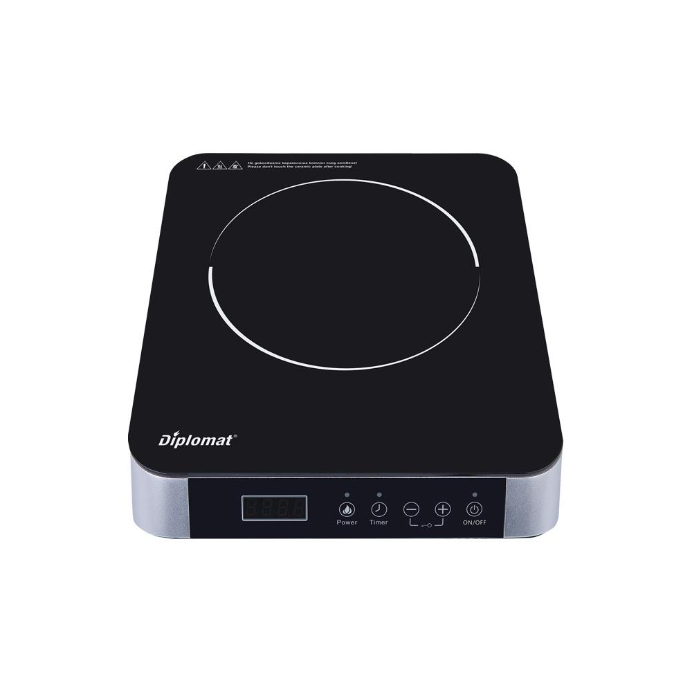 Diplomat DGC A1811 Επιτραπέζια Εστία Κεραμική Μονή Inox