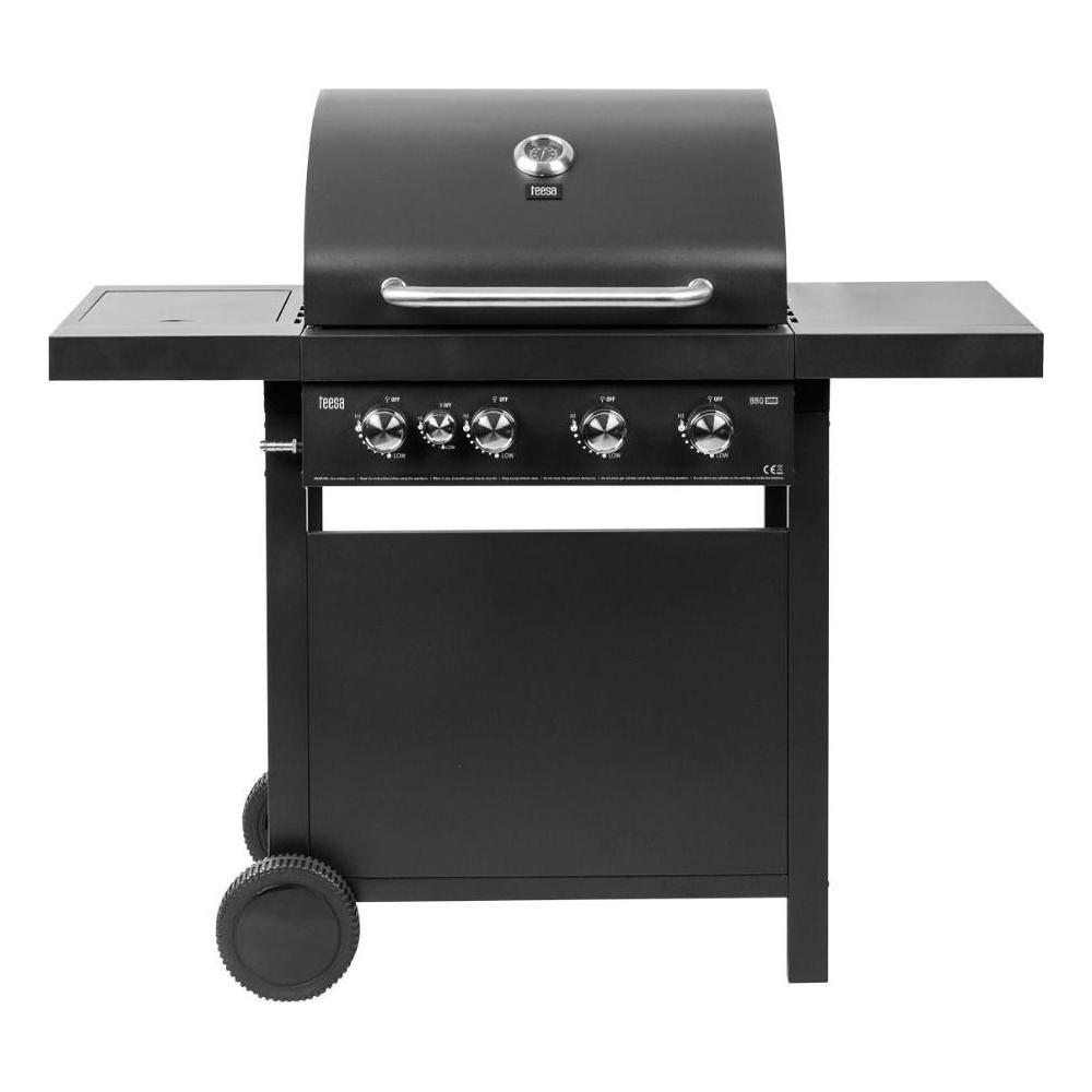 Teesa 5000 Ψησταριά Υγραερίου Σχάρας 59x40εκ. με 5 Εστίες 12kW και Πλαϊνό Μάτι