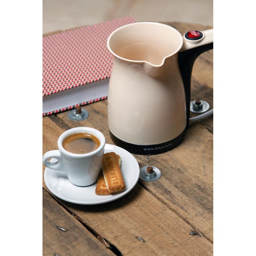 Telemax KF-1003 Ηλεκτρικό Μπρίκι 1000W με Χωρητικότητα 250ml Beige