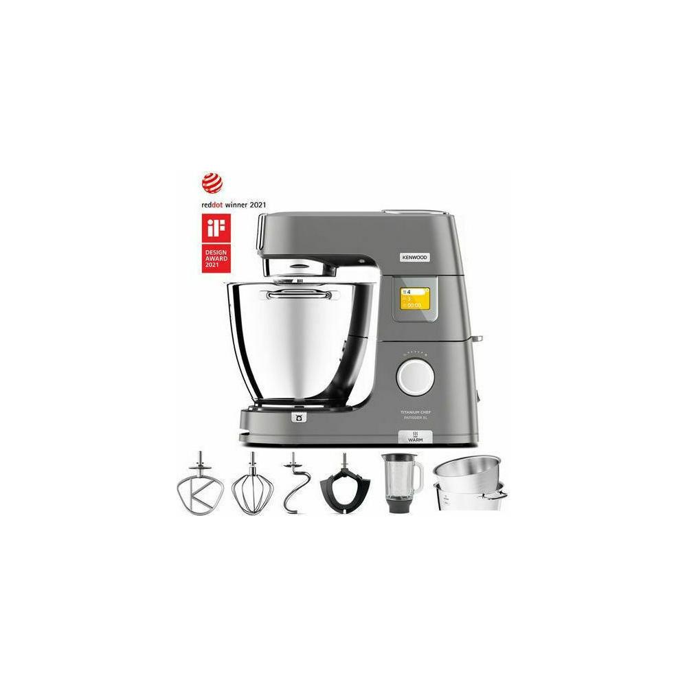 Kenwood Titanium Chef Patissier XL KWL90.124SI Κουζινομηχανή 1400W με Ανοξείδωτο Κάδο 7lt