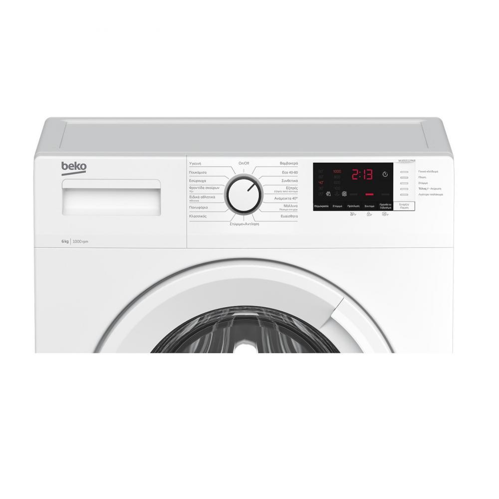 Beko WUE 6512 PAR Πλυντήριο Ρούχων 6kg 1000 Στροφών