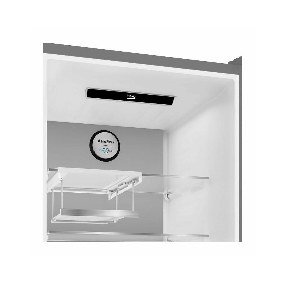 Beko B5RCNE406LXBRW Ψυγειοκαταψύκτης 355lt NoFrost Υ203.5xΠ59.5xΒ66.3εκ. Γκρι