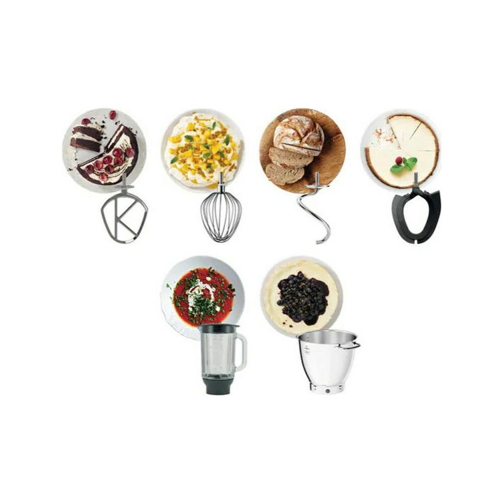 Kenwood Titanium Chef Patissier XL KWL90.124SI Κουζινομηχανή 1400W με Ανοξείδωτο Κάδο 7lt