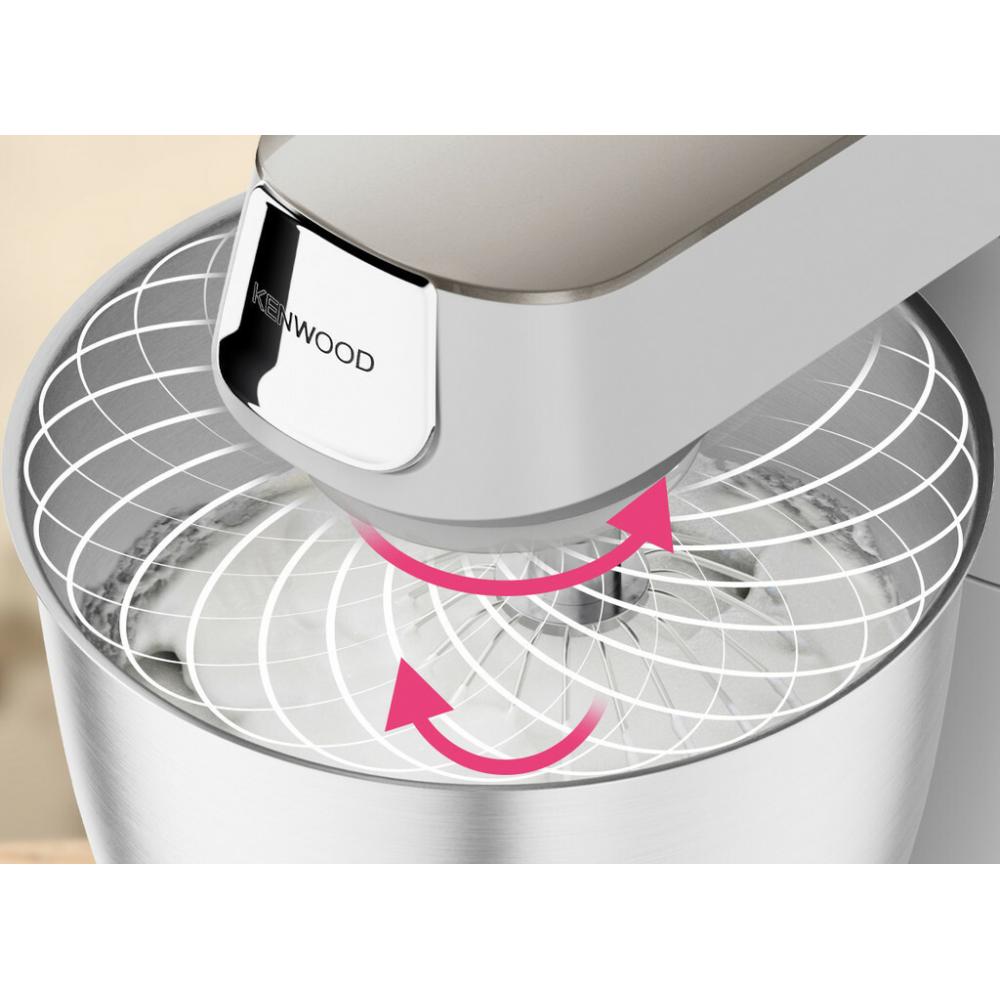 Kenwood Titanium Chef Baker KVC85.124SI Κουζινομηχανή 1200W με Ανοξείδωτο Κάδο 5lt