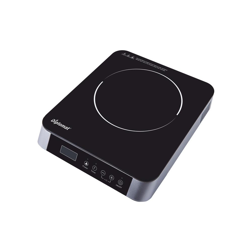 Diplomat DGC A1811 Επιτραπέζια Εστία Κεραμική Μονή Inox