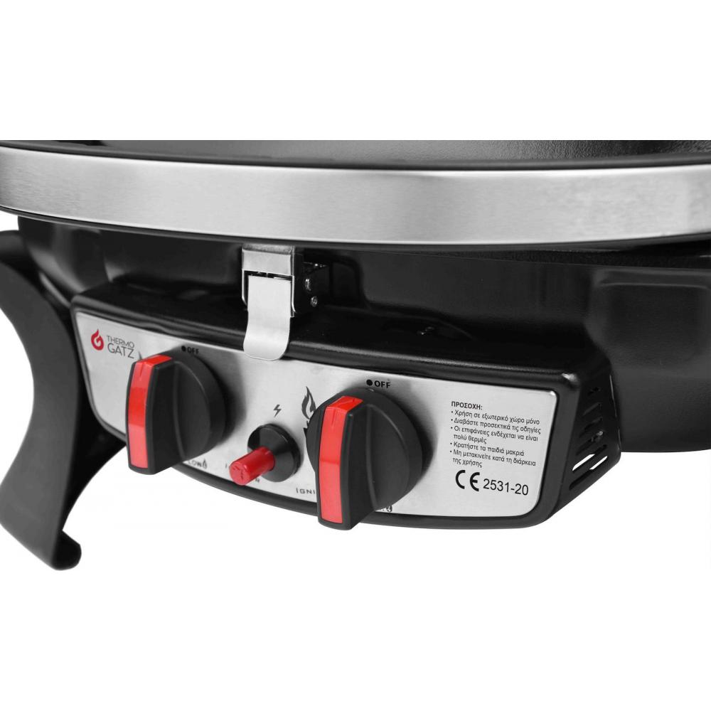 Thermogatz Gs Grill 2 Mini Ψησταριά Υγραερίου Σχάρας 52x39εκ. με 2 Εστίες 5kW