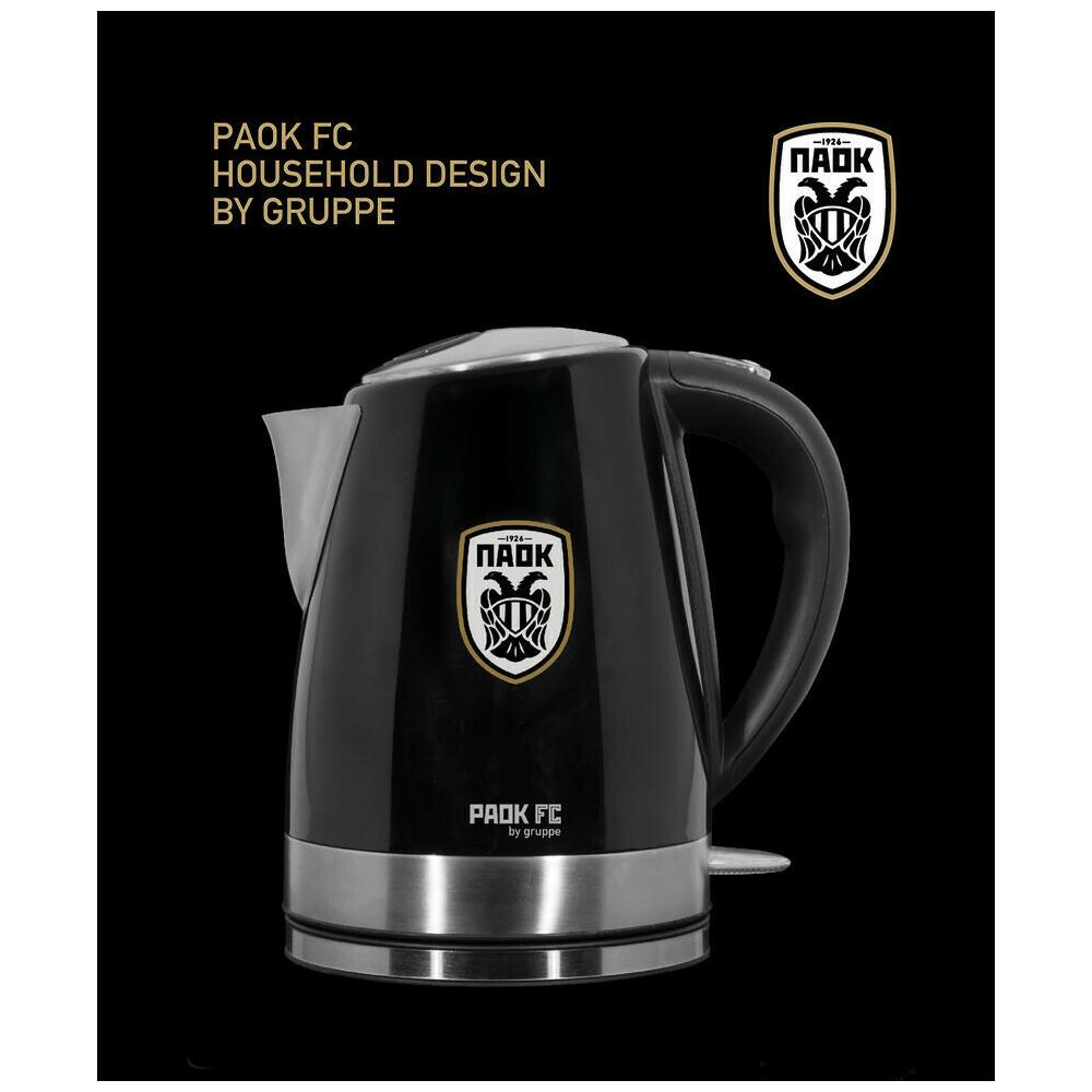 Gruppe EKS17159C Βραστήρας 1.8lt 2100W PAOK FC Μαύρος