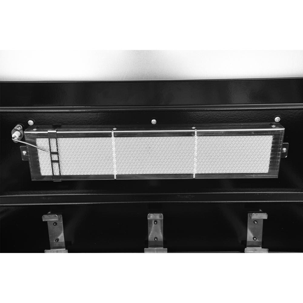 Thermogatz Gs Grill View Ψησταριά Υγραερίου Μαντεμένιας Σχάρας 82x42εκ. με 6 Εστίες 18.5kW και Πλαϊνό Μάτι