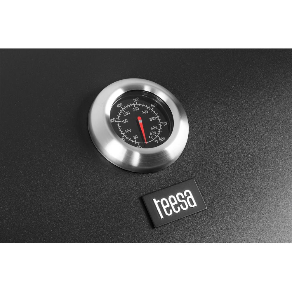 Teesa 5000 Ψησταριά Υγραερίου Σχάρας 59x40εκ. με 5 Εστίες 12kW και Πλαϊνό Μάτι