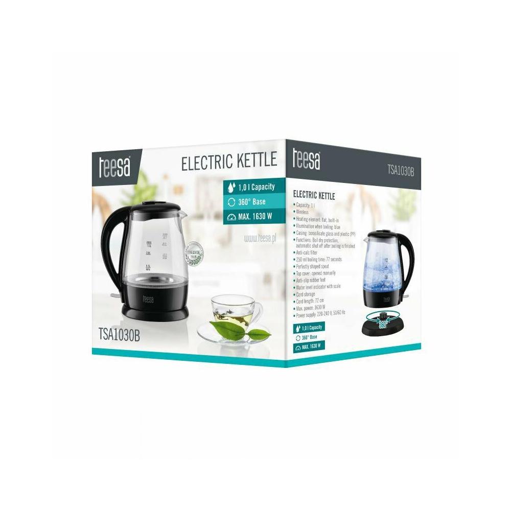 Teesa TSA1030B Βραστήρας 1lt 1630W Μαύρος