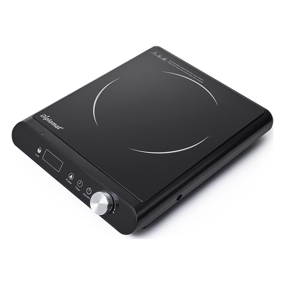 Diplomat DGC B1822K Επιτραπέζια Εστία Κεραμική Μονή Μαύρη