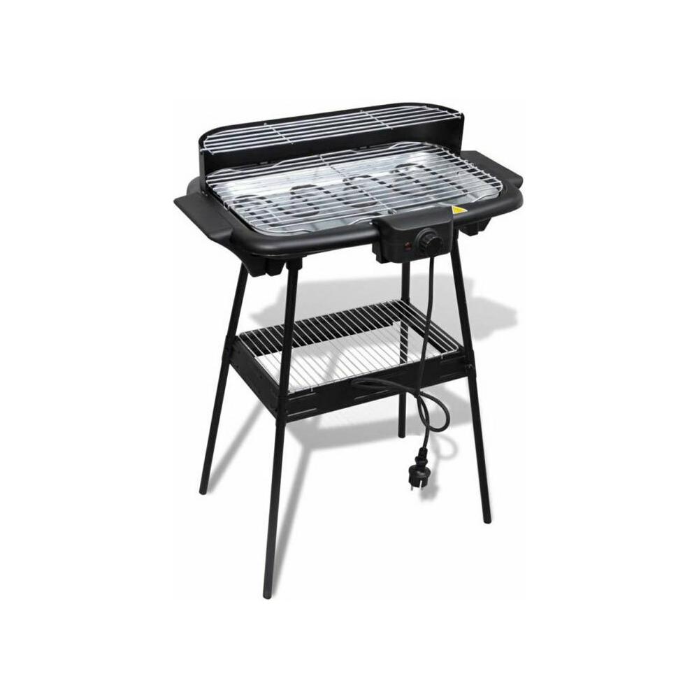 Bormann BBQ1060 Επιδαπέδια Ηλεκτρική Ψησταριά Σχάρας 2000W με Ρυθμιζόμενο Θερμοστάστη 47x28εκ.