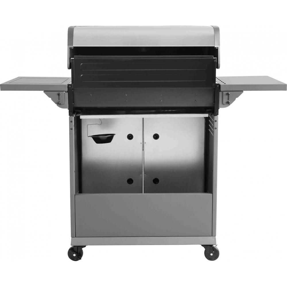Thermogatz Gs Grill Elite Ψησταριά Υγραερίου Μαντεμένιας Σχάρας 70x42εκ. με 4 Εστίες 12kW και Πλαϊνό Μάτι