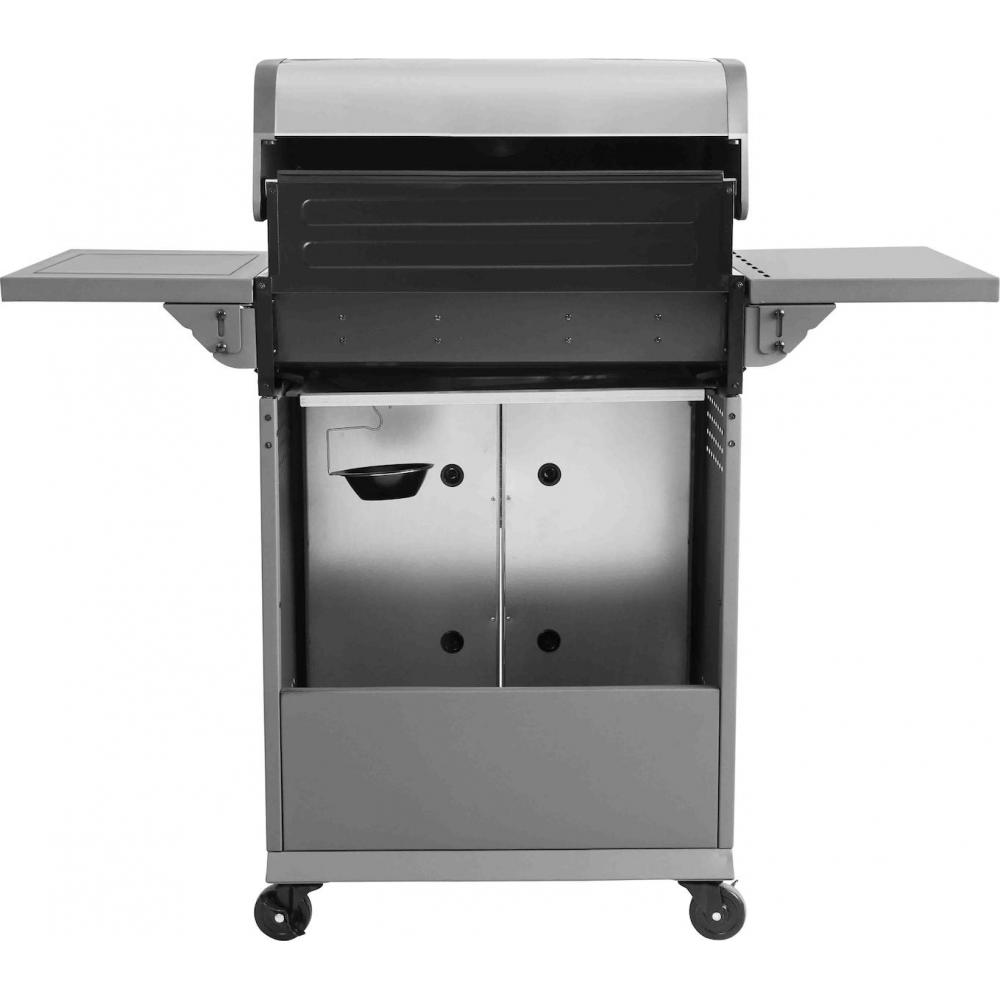 Thermogatz Gs Grill Elite Ψησταριά Υγραερίου Μαντεμένιας Σχάρας 60x42εκ. με 3 Εστίες 9kW και Πλαϊνό Μάτι